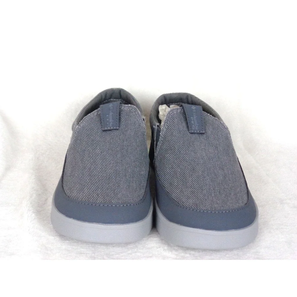 Columbia Youth Boatside PFG Gray Slip-On Casual Shoes Size 4 Non-Marking Outsole